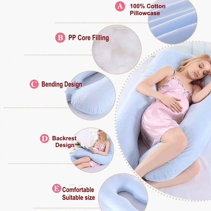 💤 PANGDUBE™ 3-in-1 Pregnancy & Nursing Pillow (130×70 cm)