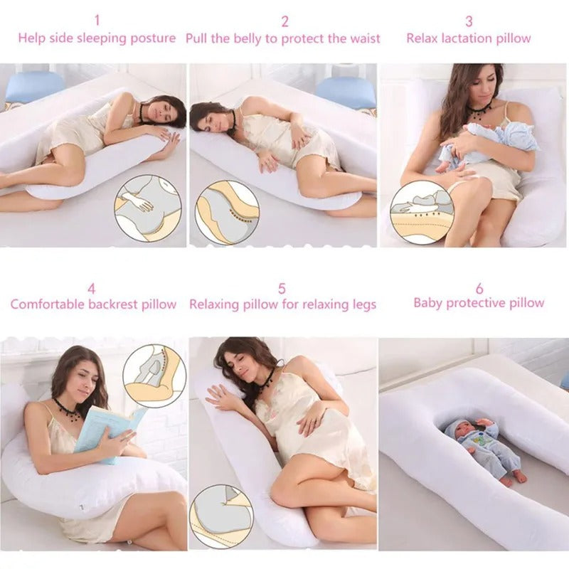 💤 PANGDUBE™ 3-in-1 Pregnancy & Nursing Pillow (130×70 cm)